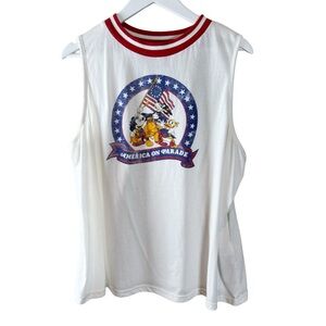 Disney‎ Parks Vault Collection Women's 1X 50 Years America on Parade Tank Top